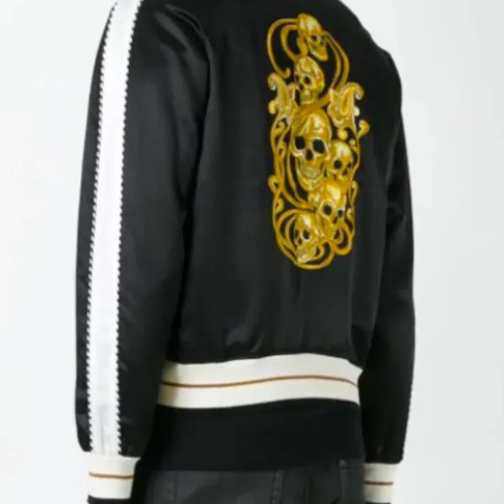 Alexander McQueen skull embroidered bomber jacket - Picture 6 of 10